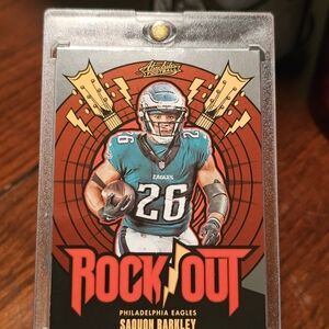 2024 Panini Absolute Saquon Barkley #RO-SBY Rock Out Philadelphia Eagles Footbal